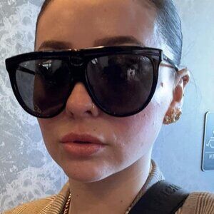 NWT Gucci GG0732S-001 Havana Aviator 61mm Sunglasses